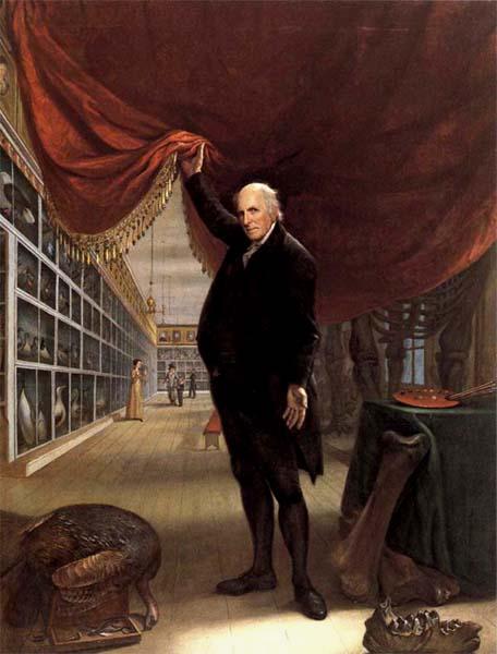 Charles Willson Peale The Artist in his Museum oil painting picture
